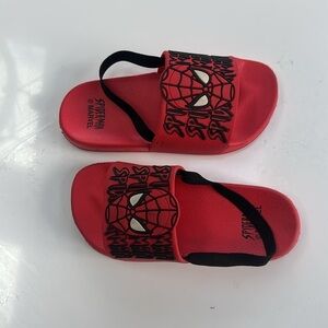 Toddler spiderman slides Sz 11